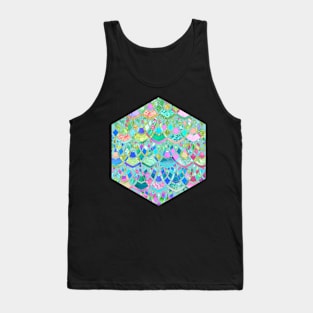 Art Deco Watercolor Patchwork Pattern 1 Tank Top